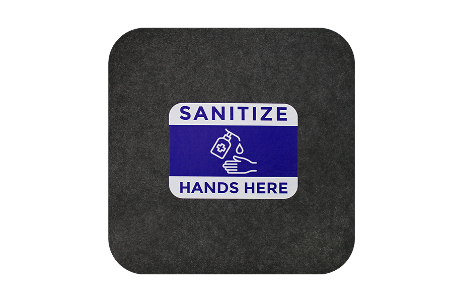 Zelfklevende matten stickers veiligheid Covid-19 handen wassen