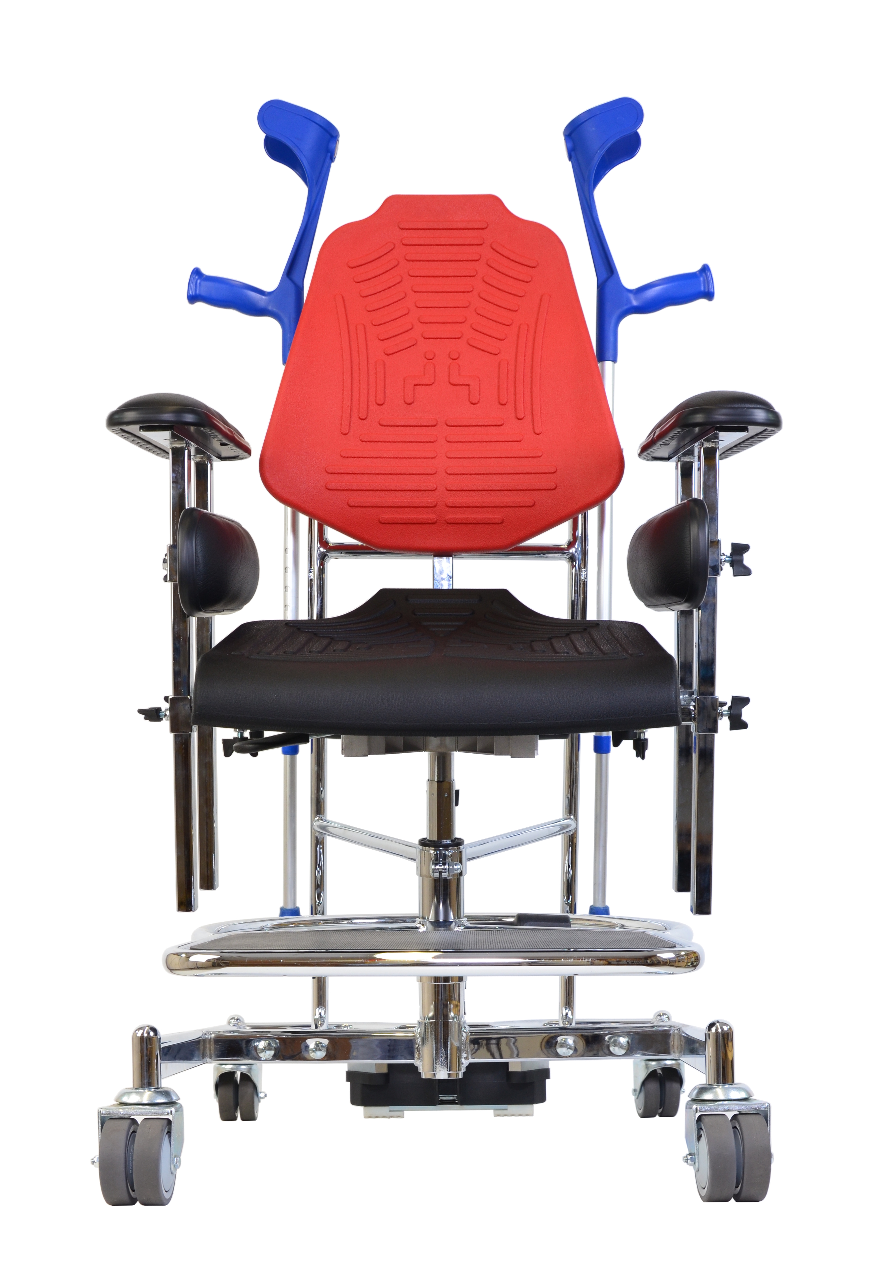 chaise spécial pour béquilles